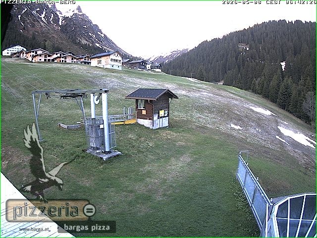 Archived image Webcam restaurant "Pizzeria Barga" in Gargellen, Vorarlberg