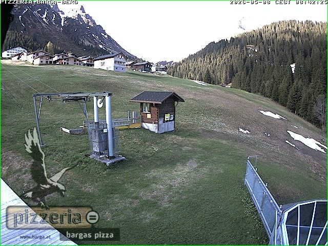 Archived image Webcam restaurant "Pizzeria Barga" in Gargellen, Vorarlberg