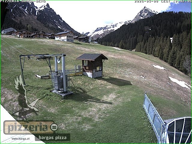 Archived image Webcam restaurant "Pizzeria Barga" in Gargellen, Vorarlberg