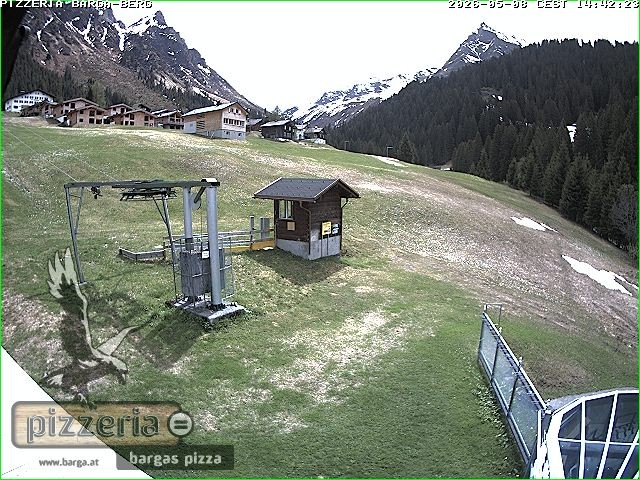 Archived image Webcam restaurant "Pizzeria Barga" in Gargellen, Vorarlberg