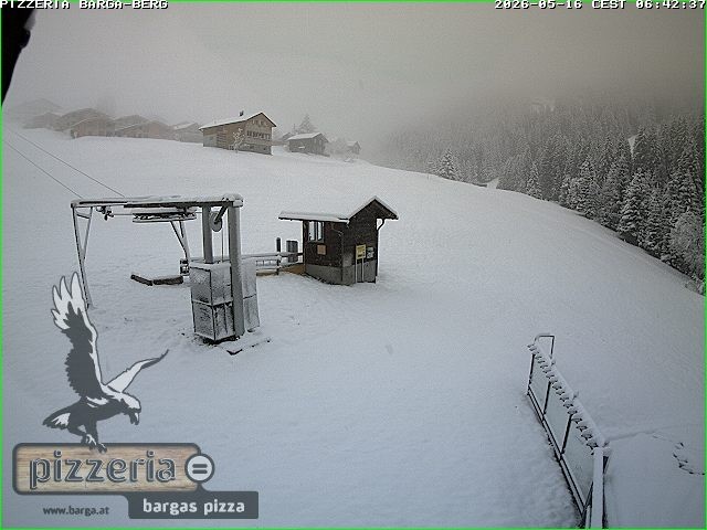 Archived image Webcam restaurant "Pizzeria Barga" in Gargellen, Vorarlberg