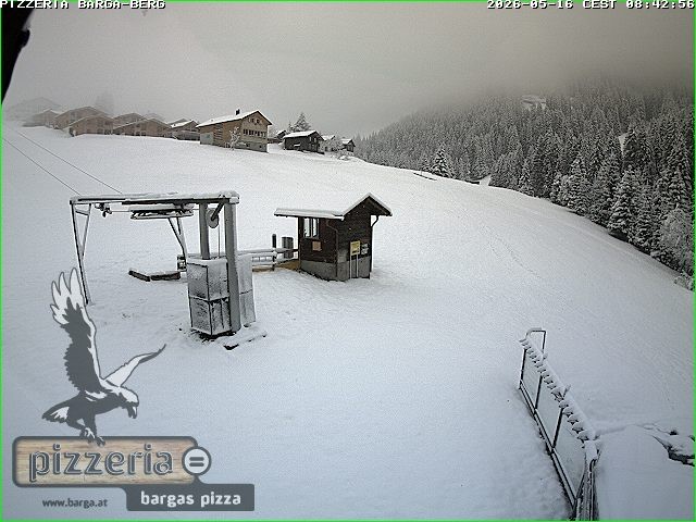 Archived image Webcam restaurant "Pizzeria Barga" in Gargellen, Vorarlberg
