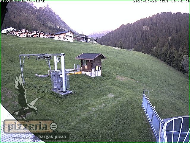Archived image Webcam restaurant "Pizzeria Barga" in Gargellen, Vorarlberg