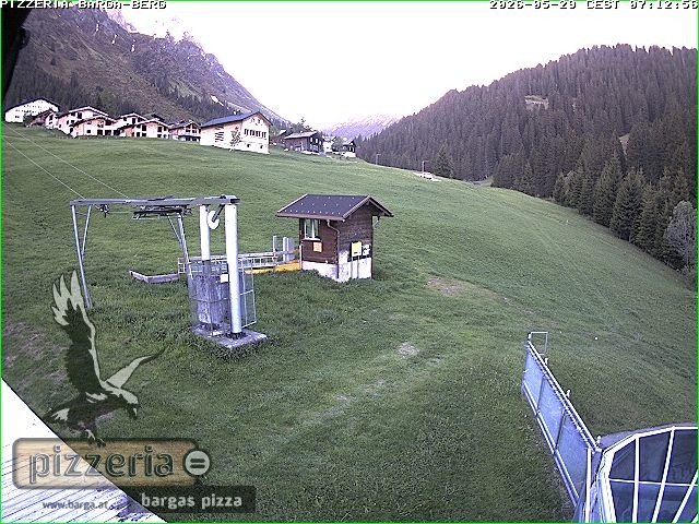 Archived image Webcam restaurant "Pizzeria Barga" in Gargellen, Vorarlberg
