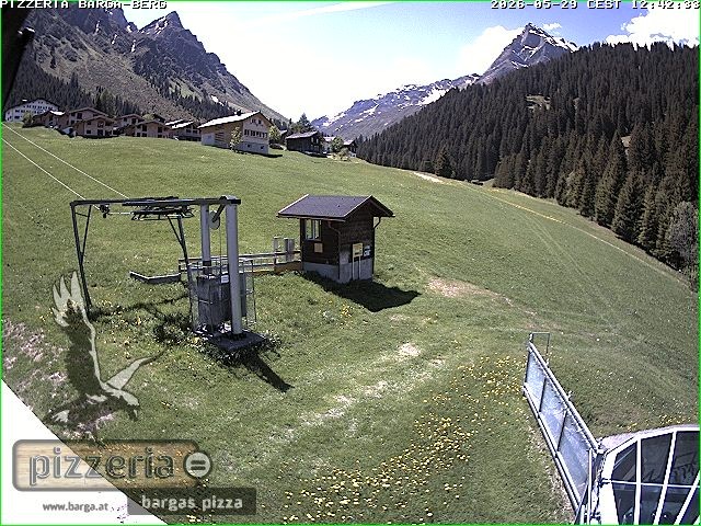 Archived image Webcam restaurant "Pizzeria Barga" in Gargellen, Vorarlberg
