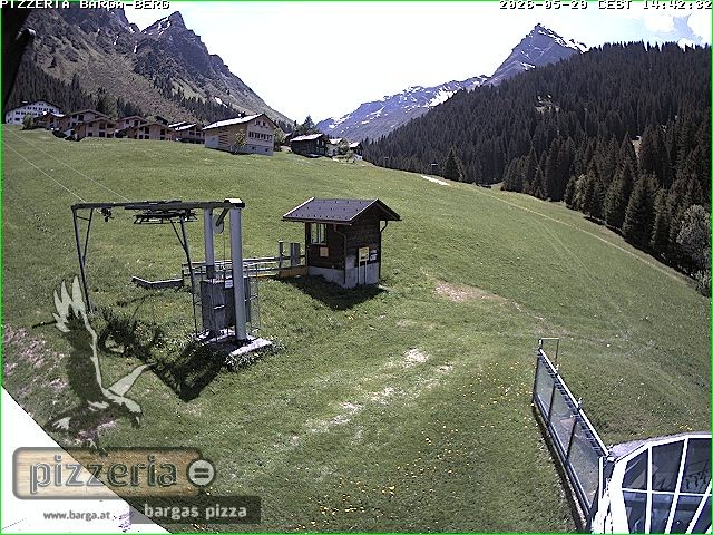 Archived image Webcam restaurant "Pizzeria Barga" in Gargellen, Vorarlberg