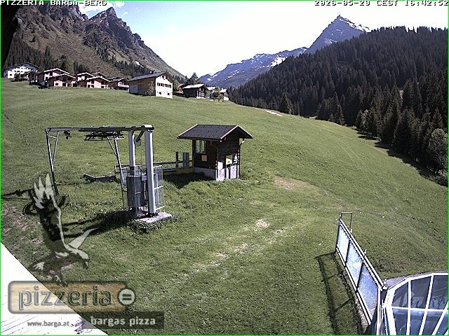 Archived image Webcam restaurant "Pizzeria Barga" in Gargellen, Vorarlberg