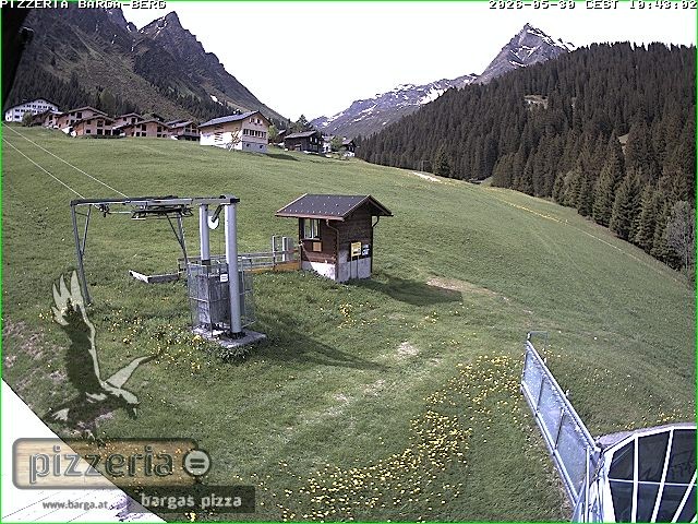 Archiv Foto Webcam Pizzeria Barga in Gargellen, Vorarlberg