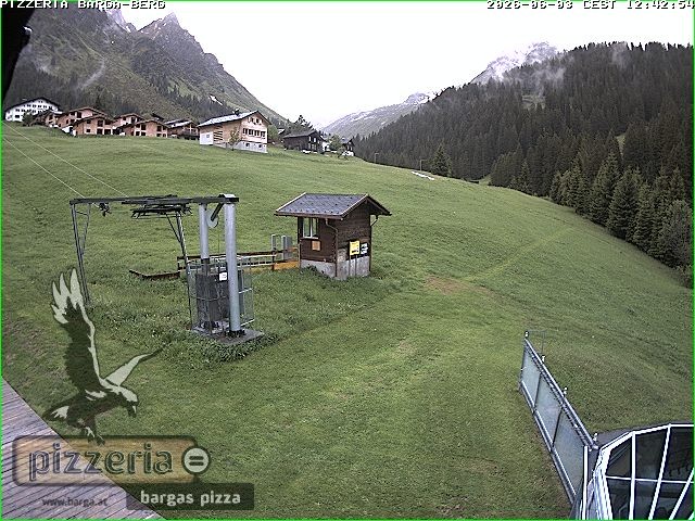 Archiv Foto Webcam Pizzeria Barga in Gargellen, Vorarlberg