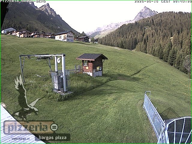 Archived image Webcam restaurant "Pizzeria Barga" in Gargellen, Vorarlberg