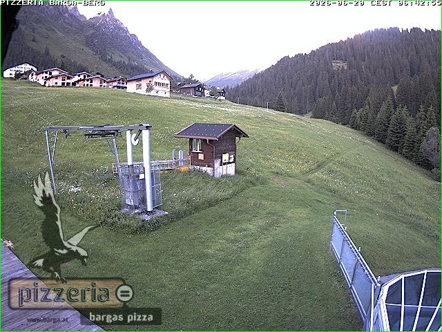 Archived image Webcam restaurant "Pizzeria Barga" in Gargellen, Vorarlberg