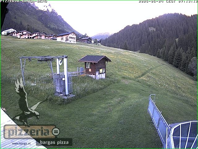 Archiv Foto Webcam Pizzeria Barga in Gargellen, Vorarlberg