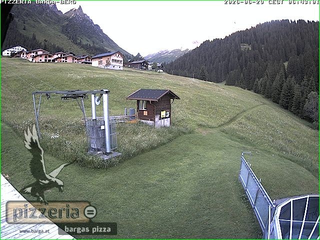 Archiv Foto Webcam Pizzeria Barga in Gargellen, Vorarlberg