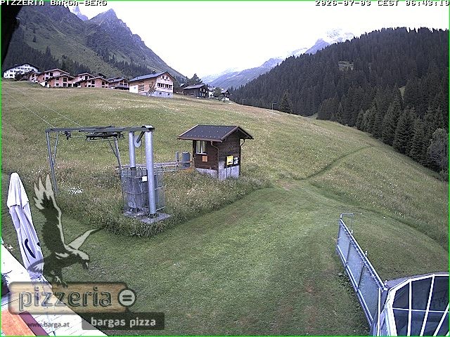 Archiv Foto Webcam Pizzeria Barga in Gargellen, Vorarlberg