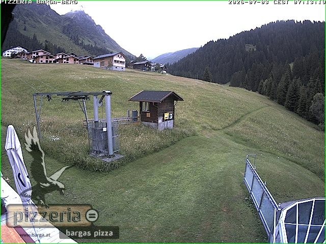 Archiv Foto Webcam Pizzeria Barga in Gargellen, Vorarlberg
