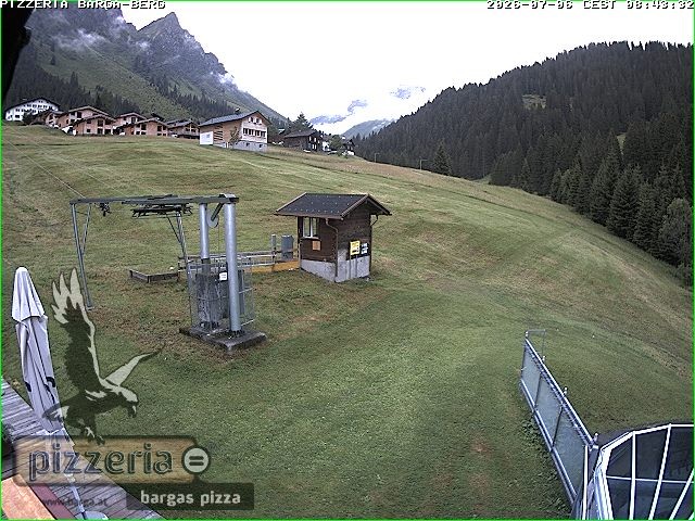 Archiv Foto Webcam Pizzeria Barga in Gargellen, Vorarlberg