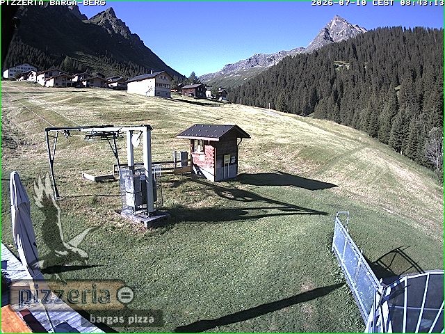 Archiv Foto Webcam Pizzeria Barga in Gargellen, Vorarlberg