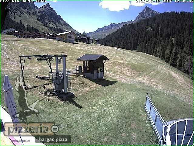 Archiv Foto Webcam Pizzeria Barga in Gargellen, Vorarlberg