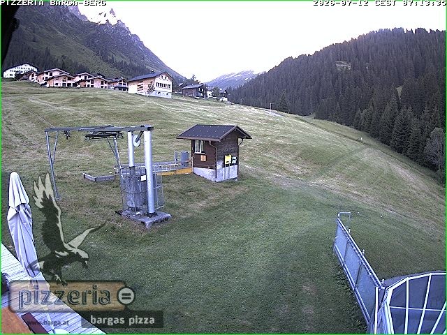 Archiv Foto Webcam Pizzeria Barga in Gargellen, Vorarlberg