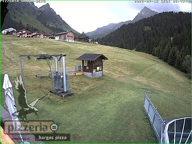 Archiv Foto Webcam Pizzeria Barga in Gargellen, Vorarlberg