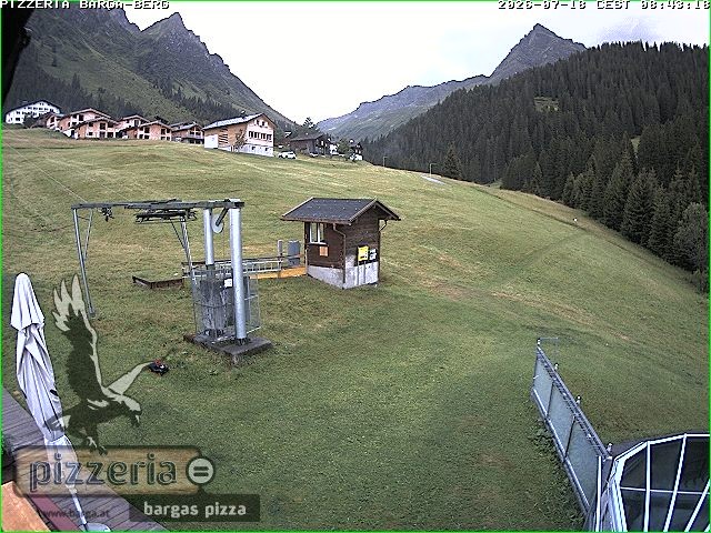 Archiv Foto Webcam Pizzeria Barga in Gargellen, Vorarlberg