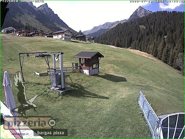 Archiv Foto Webcam Pizzeria Barga in Gargellen, Vorarlberg