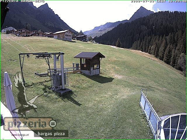 Archived image Webcam restaurant "Pizzeria Barga" in Gargellen, Vorarlberg