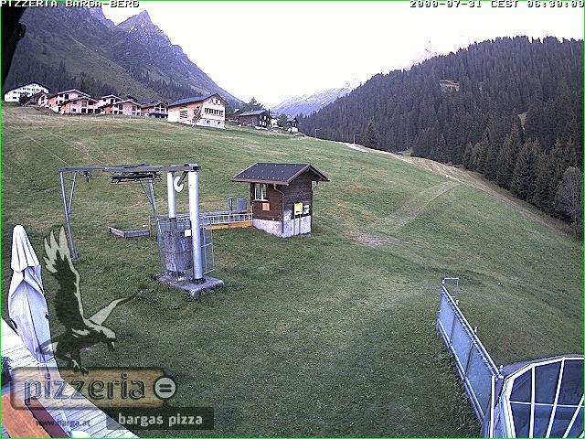 Archiv Foto Webcam Pizzeria Barga in Gargellen, Vorarlberg