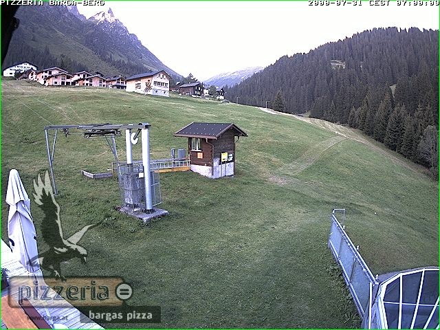 Archiv Foto Webcam Pizzeria Barga in Gargellen, Vorarlberg