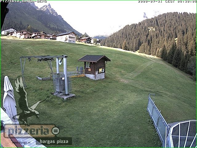 Archiv Foto Webcam Pizzeria Barga in Gargellen, Vorarlberg