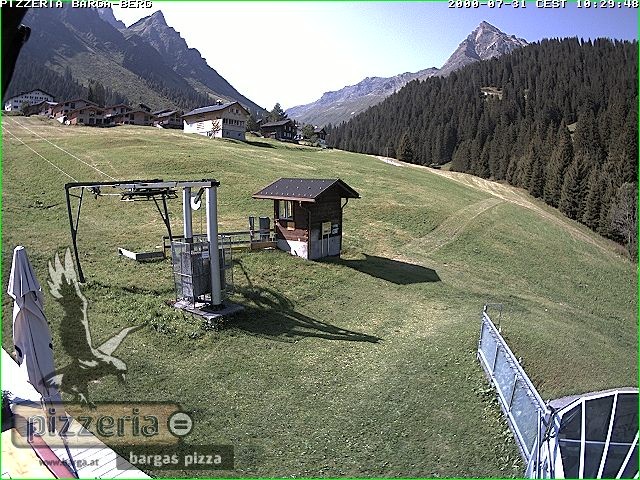 Archiv Foto Webcam Pizzeria Barga in Gargellen, Vorarlberg