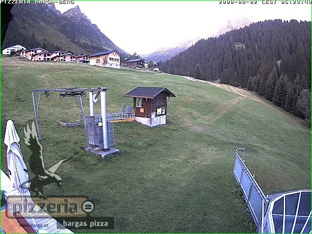Archived image Webcam restaurant "Pizzeria Barga" in Gargellen, Vorarlberg