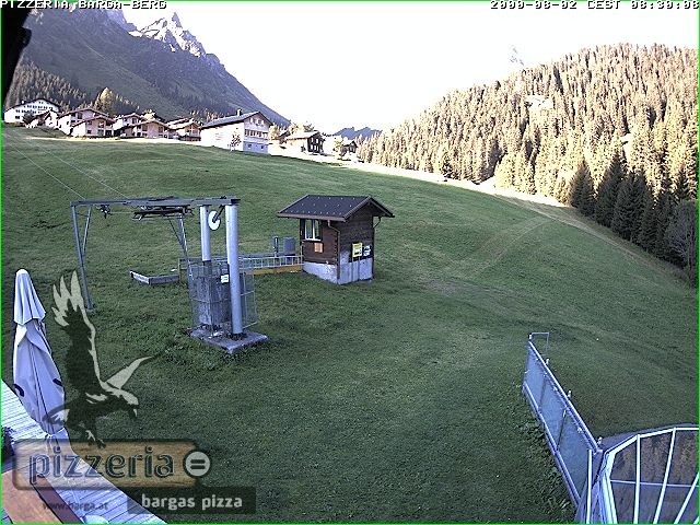 Archived image Webcam restaurant "Pizzeria Barga" in Gargellen, Vorarlberg