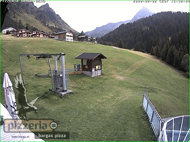 Archived image Webcam restaurant "Pizzeria Barga" in Gargellen, Vorarlberg