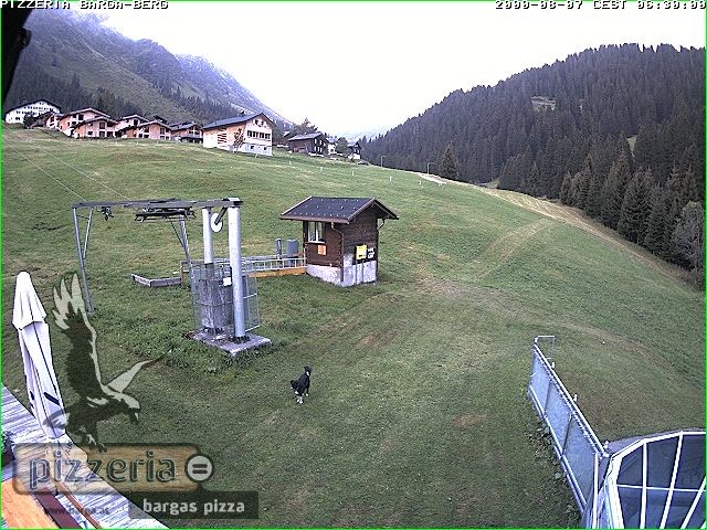 Archived image Webcam restaurant "Pizzeria Barga" in Gargellen, Vorarlberg