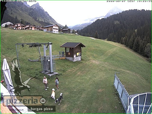 Archived image Webcam restaurant "Pizzeria Barga" in Gargellen, Vorarlberg