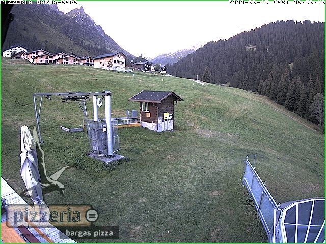 Archiv Foto Webcam Pizzeria Barga in Gargellen, Vorarlberg