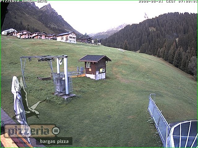 Archiv Foto Webcam Pizzeria Barga in Gargellen, Vorarlberg