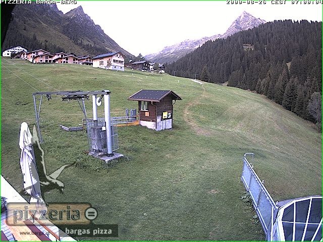 Archiv Foto Webcam Pizzeria Barga in Gargellen, Vorarlberg