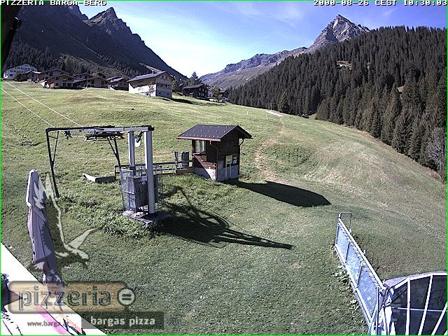 Archiv Foto Webcam Pizzeria Barga in Gargellen, Vorarlberg
