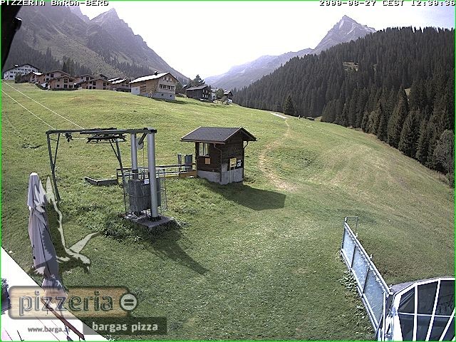 Archived image Webcam restaurant "Pizzeria Barga" in Gargellen, Vorarlberg