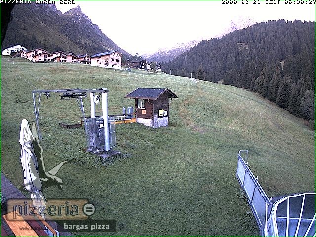 Archiv Foto Webcam Pizzeria Barga in Gargellen, Vorarlberg