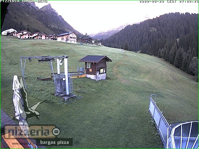 Archiv Foto Webcam Pizzeria Barga in Gargellen, Vorarlberg