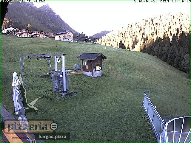 Archiv Foto Webcam Pizzeria Barga in Gargellen, Vorarlberg