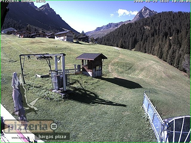 Archiv Foto Webcam Pizzeria Barga in Gargellen, Vorarlberg