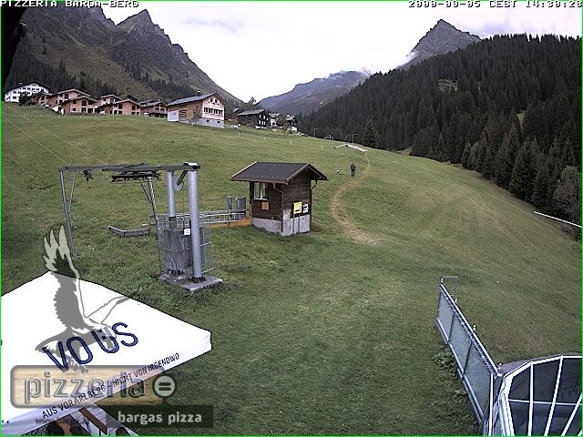 Archiv Foto Webcam Pizzeria Barga in Gargellen, Vorarlberg