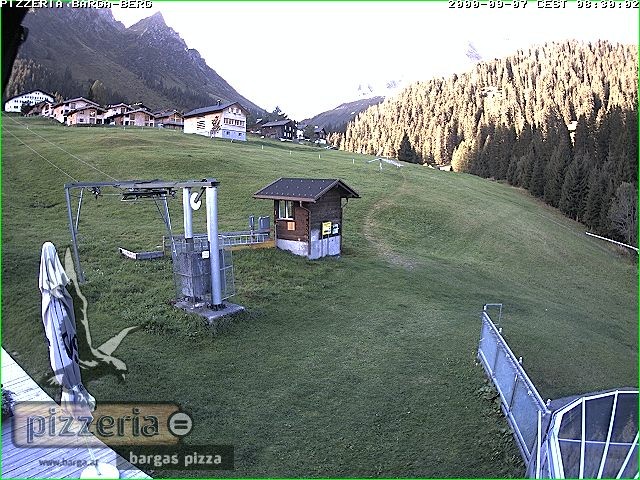 Archiv Foto Webcam Pizzeria Barga in Gargellen, Vorarlberg