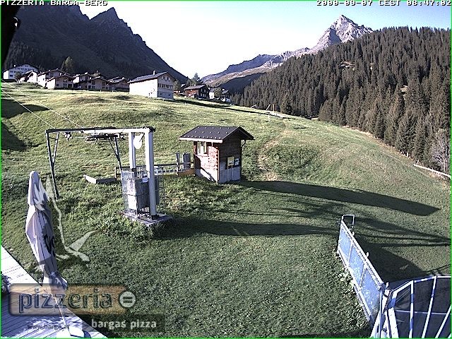 Archiv Foto Webcam Pizzeria Barga in Gargellen, Vorarlberg