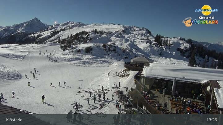 Archiv Foto Webcam Klostertal, Bergstation Sonnenkopf