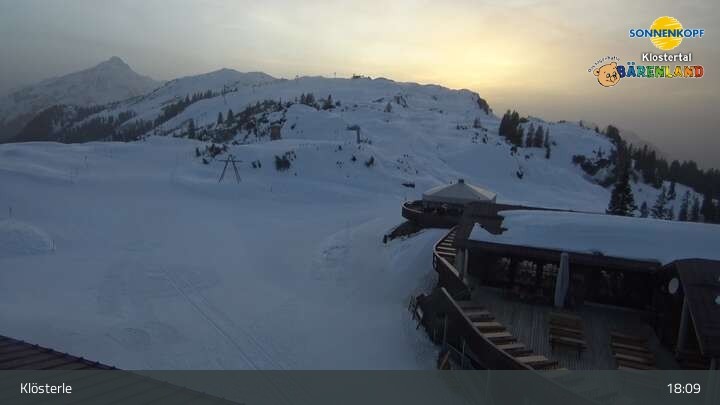 Archiv Foto Webcam Klostertal, Bergstation Sonnenkopf